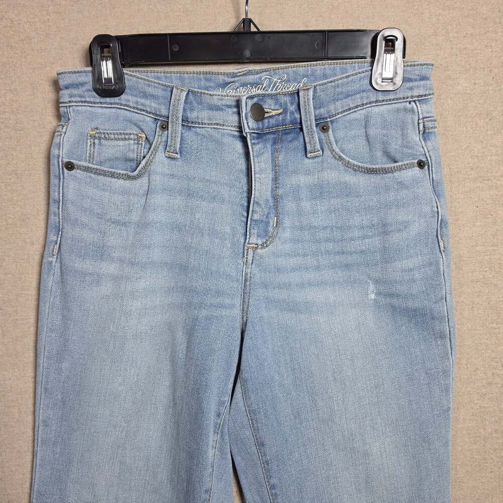 Universal Thread Womens High-Rise Vintage Straight Cropped Jeans Size 28" Waist - Picture 6 of 10